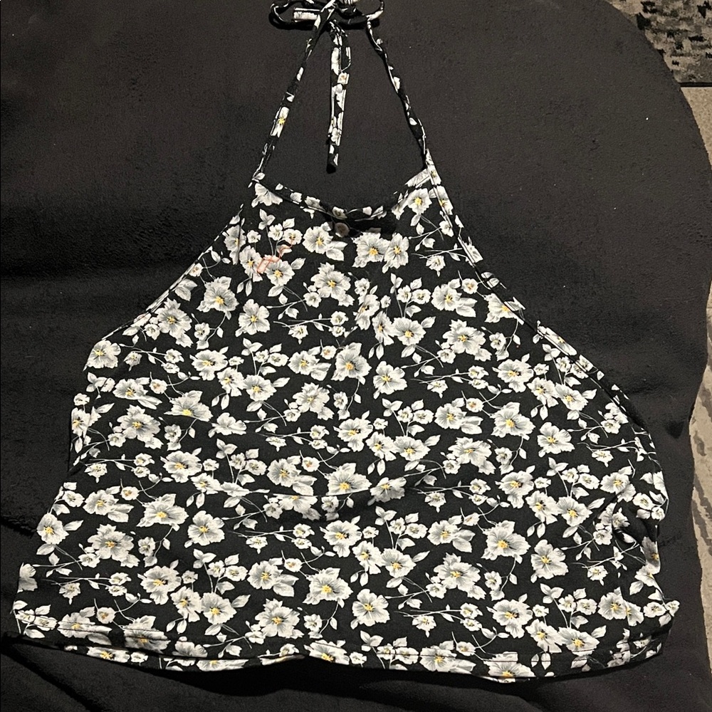 SHEIN Black and White Floral Camisole